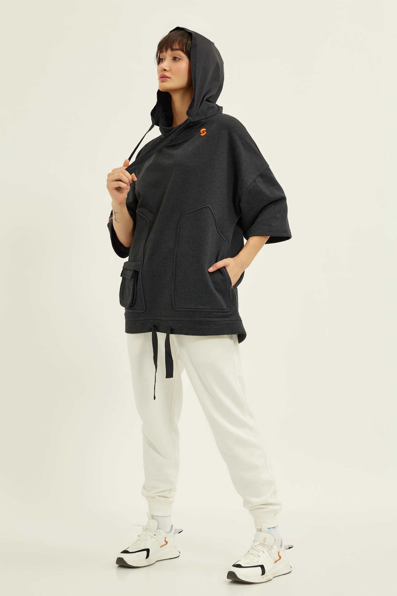 CAVA OVERSİZE HOODİE SWEAT - ANTRASİT – NASAQU-TR
